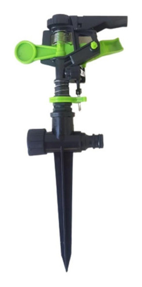 Aspersor Regador Plástico Impulso  Neon  Con Espiga Enterra 0