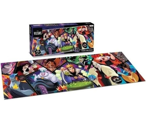 Puzzle 1000 Piezas Villanos De Disney 97 X 34 Cm Tapimovil 0