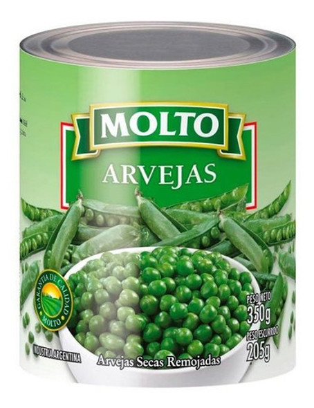 Pack X 36 Unid. Arvejas   350 Gr Molto Legumbres En Pro 0