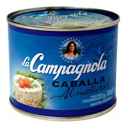 Pack X 18 Unid. Caballa  Natural 300 Gr Campagn. Pes Pro 0