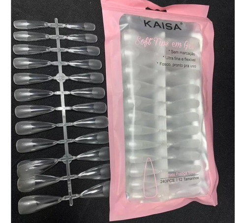 Unhas Soft  Tips Em Gel Postiça Stileto - Kaisa 1