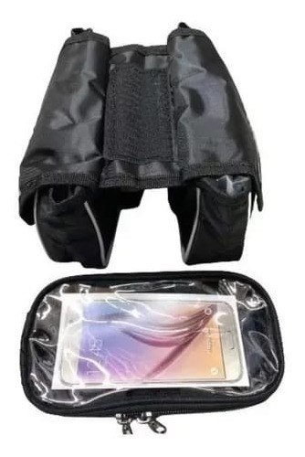 Alforja Bolso Delantero Porta Celular/gps Para Bicicleta 0