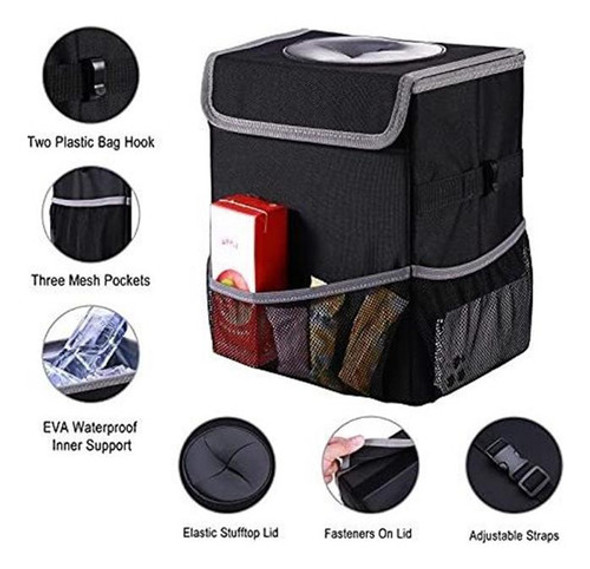 Tacho De Basura Para Auto Plegable Reutilizable Impermeable 1 Tacho De Basura Para Auto Plegable Reutilizable Impermeable 1