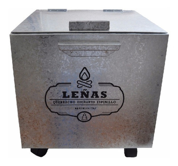 Cajón Zinc Baúl Leñero Chico Parrilla Leña Asado Miagala 0