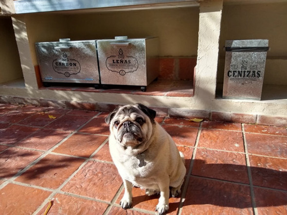 Cajón Zinc Baúl Leñero Chico Parrilla Leña Asado Miagala 1
