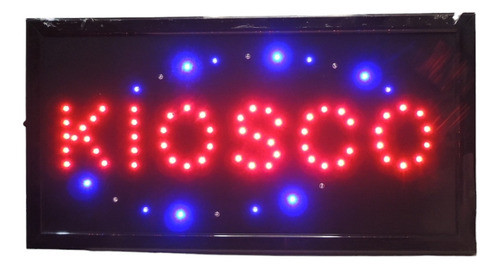 Cartel Led Luminoso Indicador Kiosco 220v Azul Y Rojo Led 0