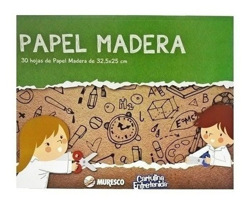 Block Hojas Muresco N°5 Papel Madera Kraft X 30 Hojas 0