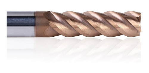 Fresa De 4 Cortes 7,5 Mm Ac. Rapido Revestida En Titanio 0