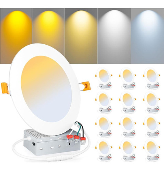 Miootly Led Iluminación Empotrada 6 Pulgadas 12pack Lámpara 0