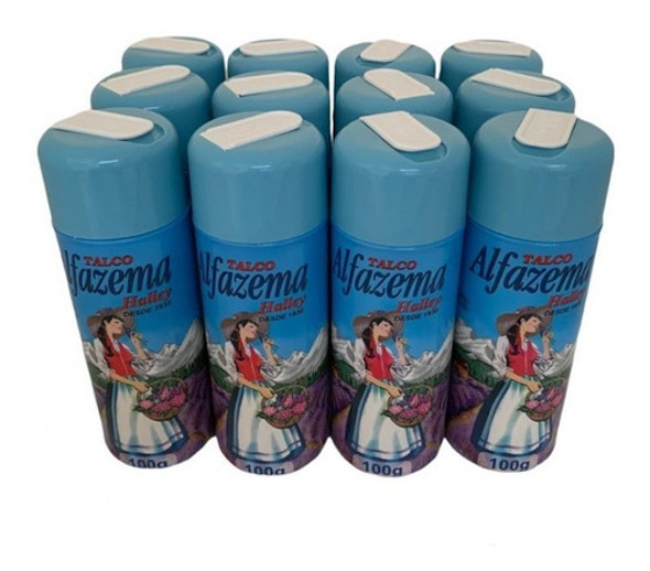 Kit 12 Talcos Alfazema Halley Original Com 100gr 0