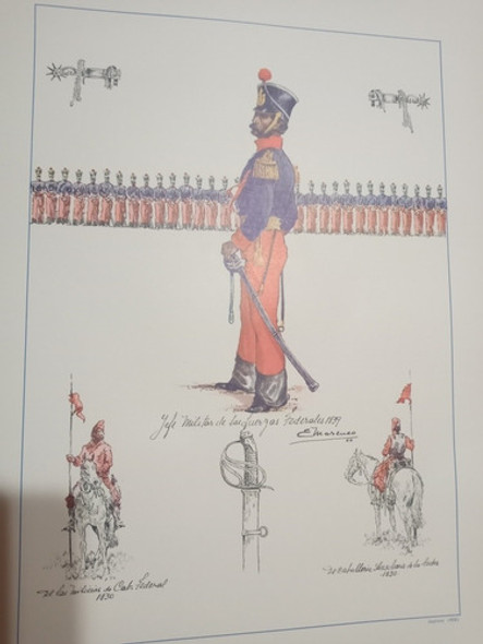 Lamina Marenco Jefe Militar Fuerzas Federales 1839 - 1967 0