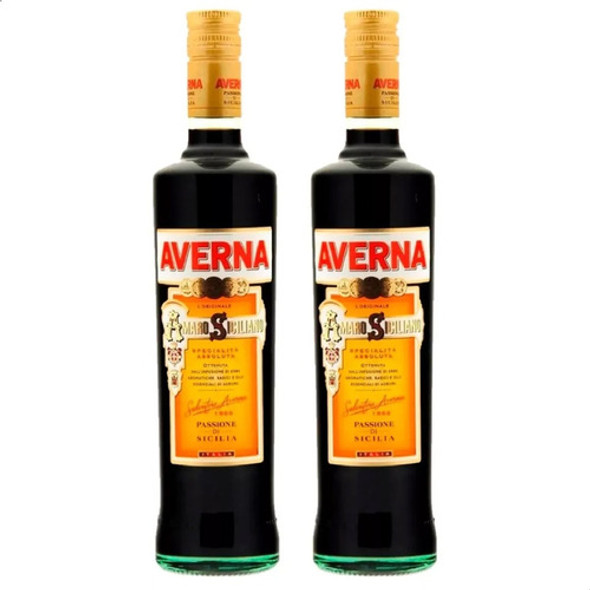 Licor Averna Amaro Siciliano 700 Ml Original X2 Unidades 0