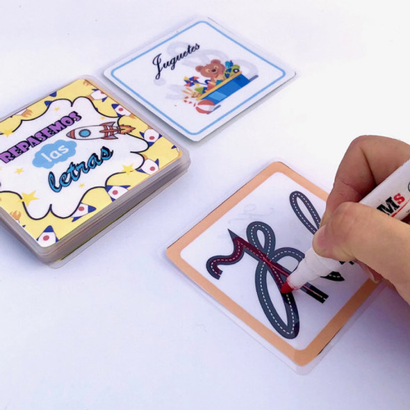 Pictograma Abecedario Repasar Letras Cursiva Niños Didactico 1