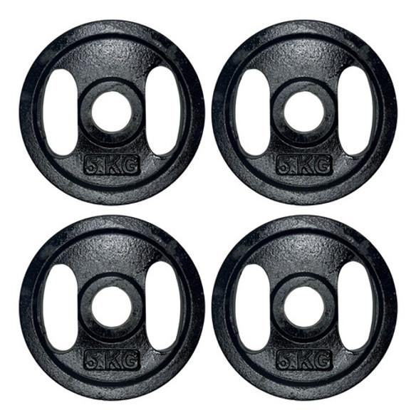 Set 20kg - 4 Discos Olímpicos 5kg 50mm Fundición Brest 0