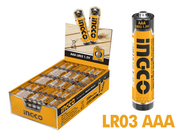 Pack X 4 Pilas Alkalinas Aaa 1.5v Ingco 2900mah Hab3a01 1