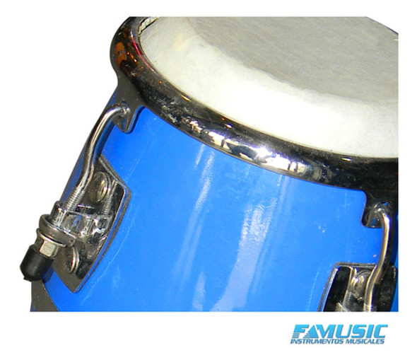 Mini Conga Cfm De Madera Parche De Cuero 4 Tensores Nin# Prm 1