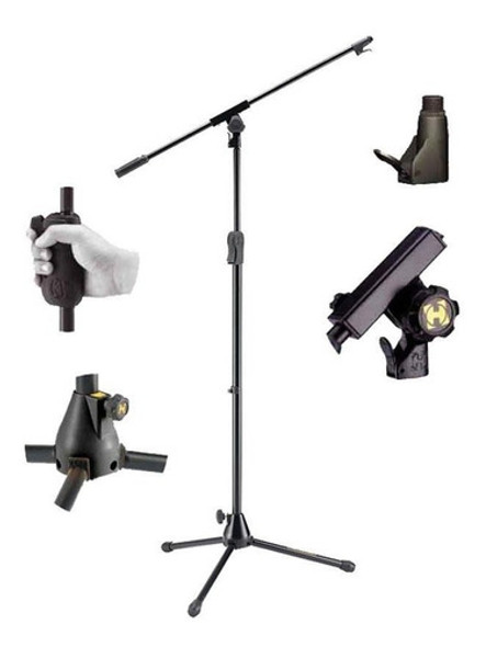 Pedestal Boom Girafa Tripé Para Microfone Hercules - Ms631b 0