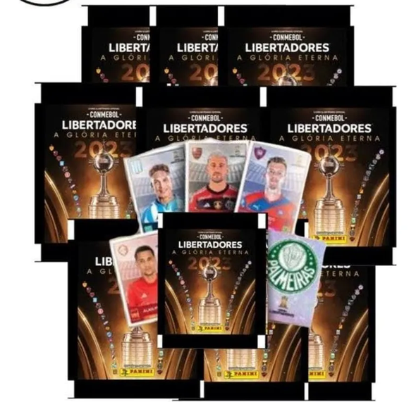 Panini CONMEBOL Libertadores 2023 Sticker Pack Kit – 100 Packs (5 Stickers Each) – Soccer Album Collection