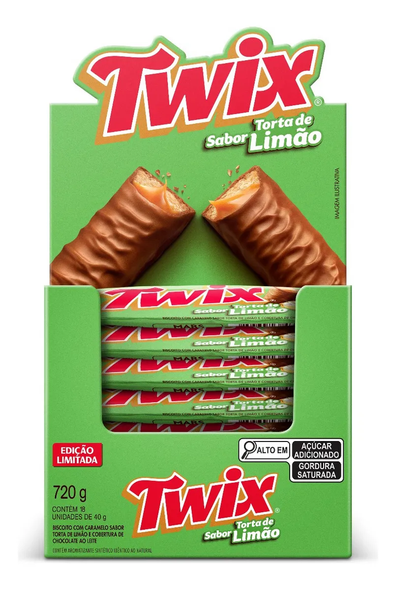 Twix Lemon Pie Chocolate Bars – Display Box of 18 x 40 g – Caramel, Biscuit & Milk Chocolate by MasterFoods
