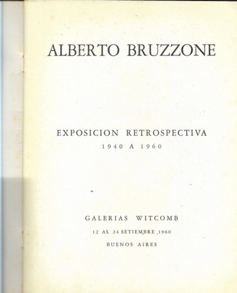 Catálogo Alberto Bruzzone_restrospectiva (1940-60) Sept 1960 1