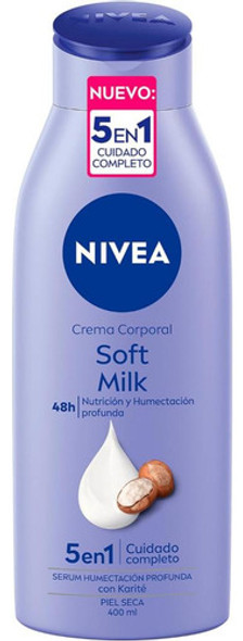 Crema Corporal Nivea Soft Milk Piel Seca 400 Ml. 0