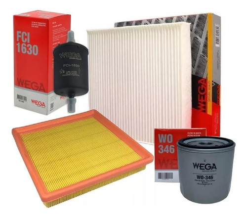 Kit Servi Suran Fox 1,6 Smi 4 Filtros + 4 Lts De Aceite Wolv 1
