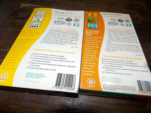 Lote De 2 Vhs Originales So Smart! Formas, Figuras Y Sonidos 1