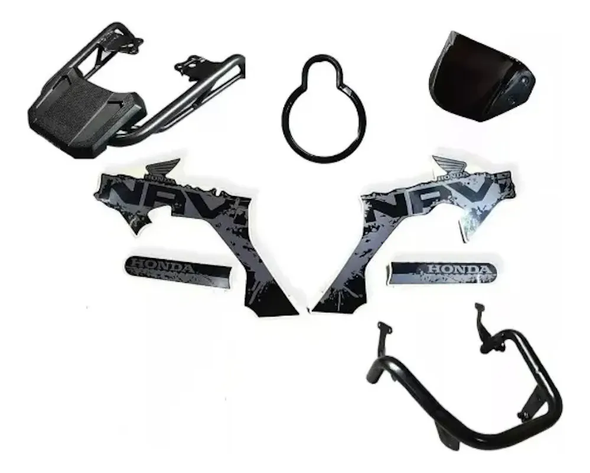 Honda Navi 110 Original Rally Kit – Red (5-Piece Set) OEM Accessory Pack by Avant Motos