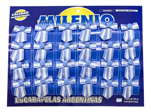 Escarapela Milenio Moño Con Boton X12 Unid. Nº114 0