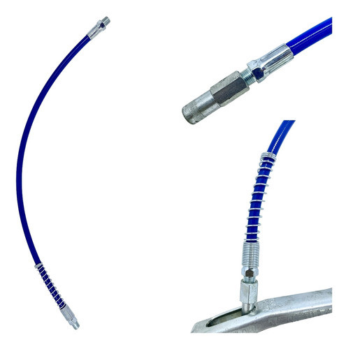 Extensão Flexível Para Propulsora Graxa Conexão 1/8 - 50cm 1