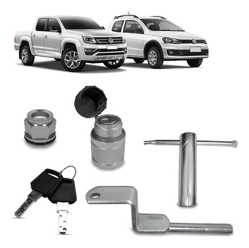 Trava Protetora Estepe Amarok 2011 A 2019 Antifurto 0