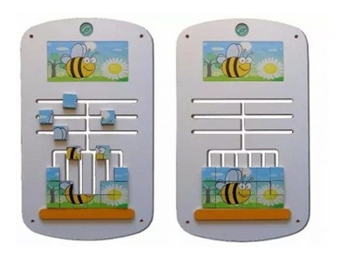 Juego De Pared Panel Madera Laberinto Rompecabezas Jardines 0