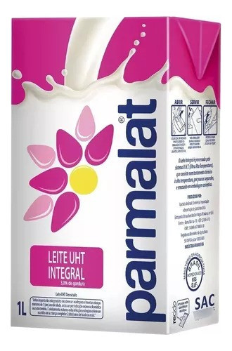 Kit C/6 Leite Longa Vida Integral 1 Litro- Parmalat 1