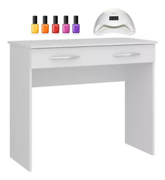 Mesa Manicura  Mdf - Mdp Con Cajón 0,90 X 0,77 Calidad 1