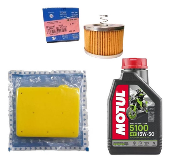 Kit Service Motul Filtros Rouser 135 Original Bajaj El Tala 0