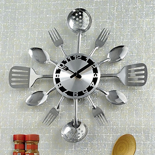Bits And Pieces - Reloj De Utensilio De Cocina Contemporáneo 1