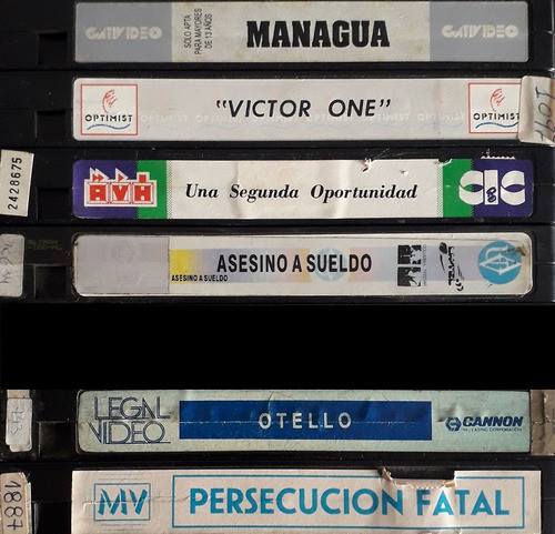 Pack X 6 Casettes Vhs Originales Accion- Thriller- Sin Caja 1