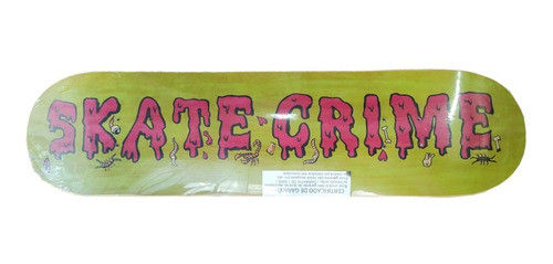 Shape Skate Crime Marfim + Fiberglass 8.25 Verde + Jessup 0