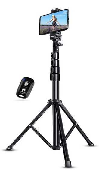 Tripode De Aluminio Extensible Para Celular | Negro / Firme 0