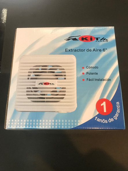 Extractor De Baño O Cocina Para Ducto O Pared De 15 Cm Akita 1