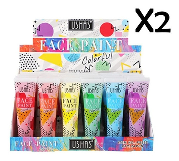 Face Paint Para El Rostro/ushas/pack X 2 0