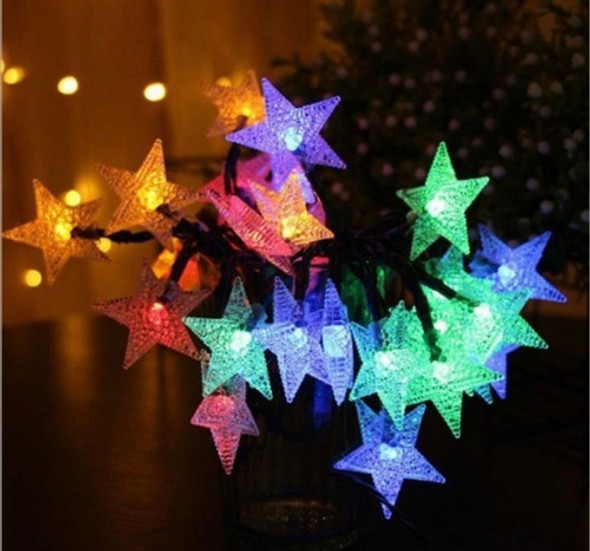 Guirnalda Solar 5mts 20 Luces Estrellas Multicolor 0