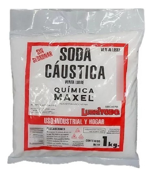 Soda Caustica X 1 Kg Destapa Cañerías Activa 25% X 10 Unidad 0 Soda Caustica X 1 Kg Destapa Cañerías Activa 25% X 10 Unidad 0