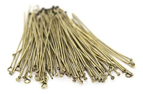 Cousin Jewelry Basics Eye Pin, Plata, 180 Piezas 1