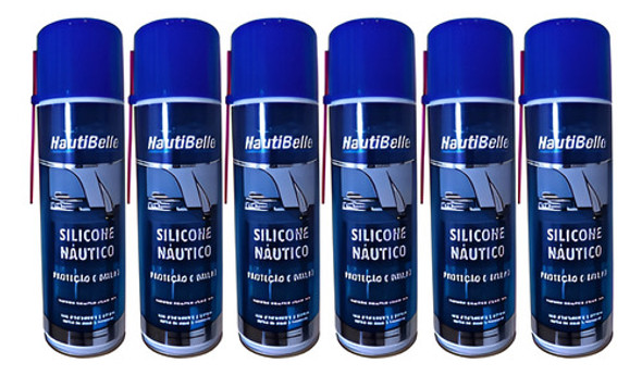 Silicone Náutico Nautibelle Spray 300 Ml Lancha Barc C/ 6 Un 0