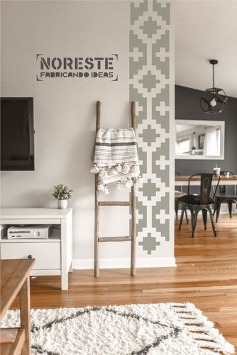 Stencil Pampa Guarda Vintage Piso Pared Mueble 50x60 Pam01 0