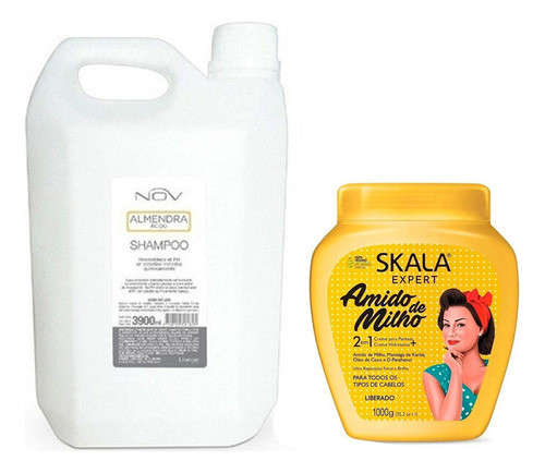 Shampoo Almendra Nov + Baño Fortificante Skala 0