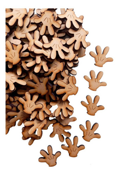 40 Tateti Mickey 12x12 Cumpleaños Souvenir  Fibrofacil Mdf 1