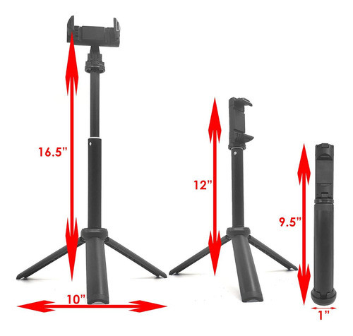 Trípode De Escritorio Extensible Para Teléfono O Cable De En 1