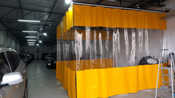 Cortina Cabine Pintura C/ilhós 2,0(l)x2,0(a) Frete Incluso 0